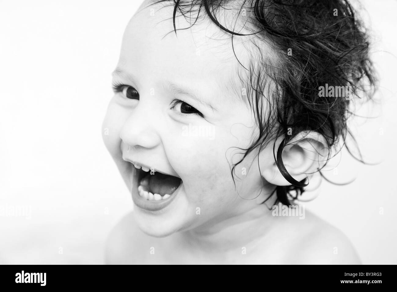 2 year old boy Black and White Stock Photos & Images - Alamy