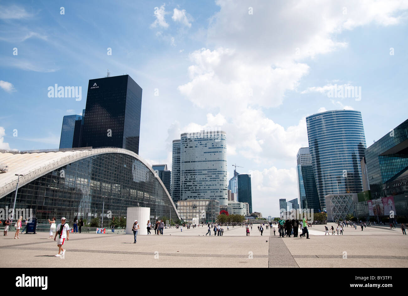 Picture of La Defense, a major business district in the north of Paris Stock Photo ...