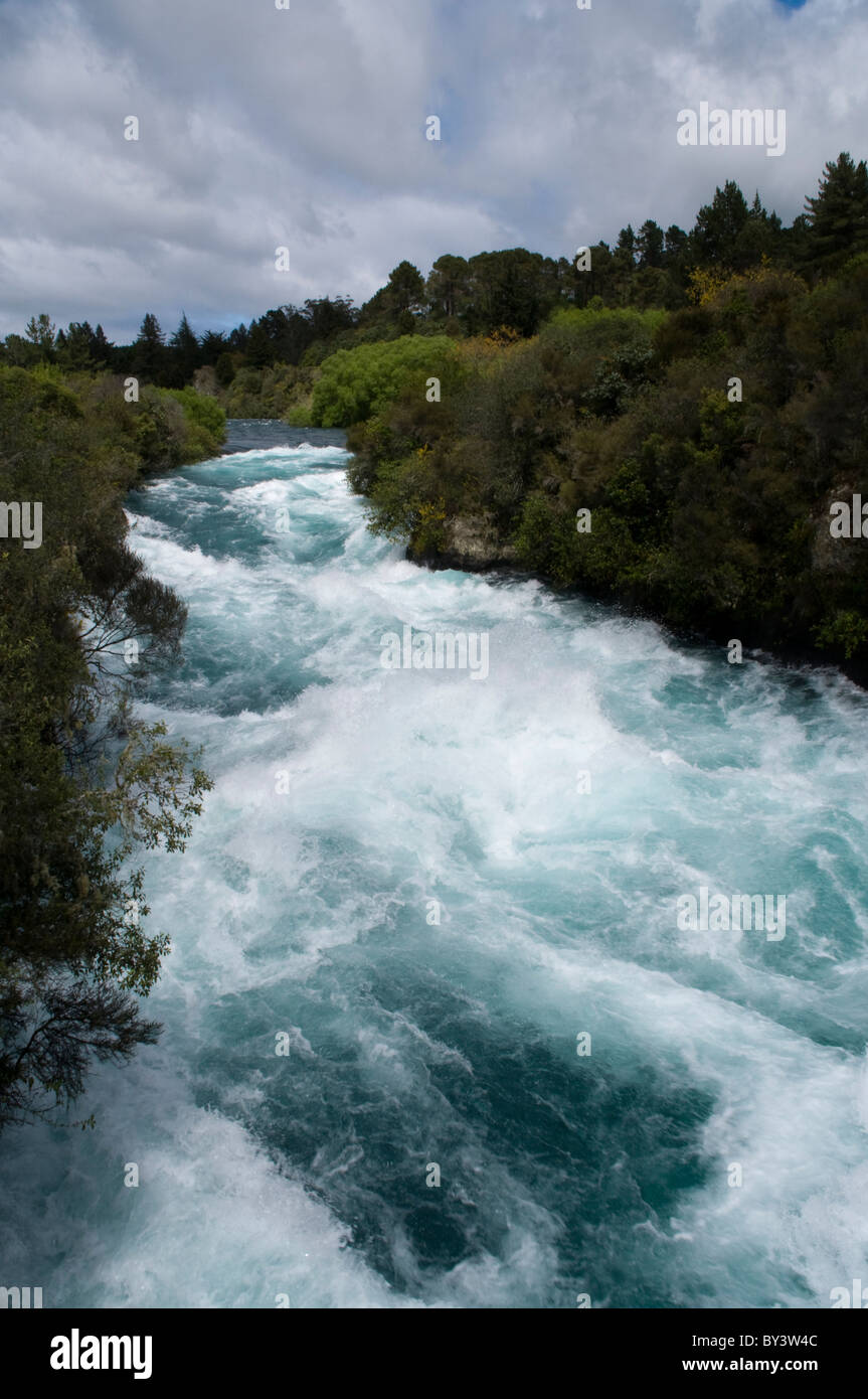 The Huka Falls are a set of waterfalls in the Waikato River which ...