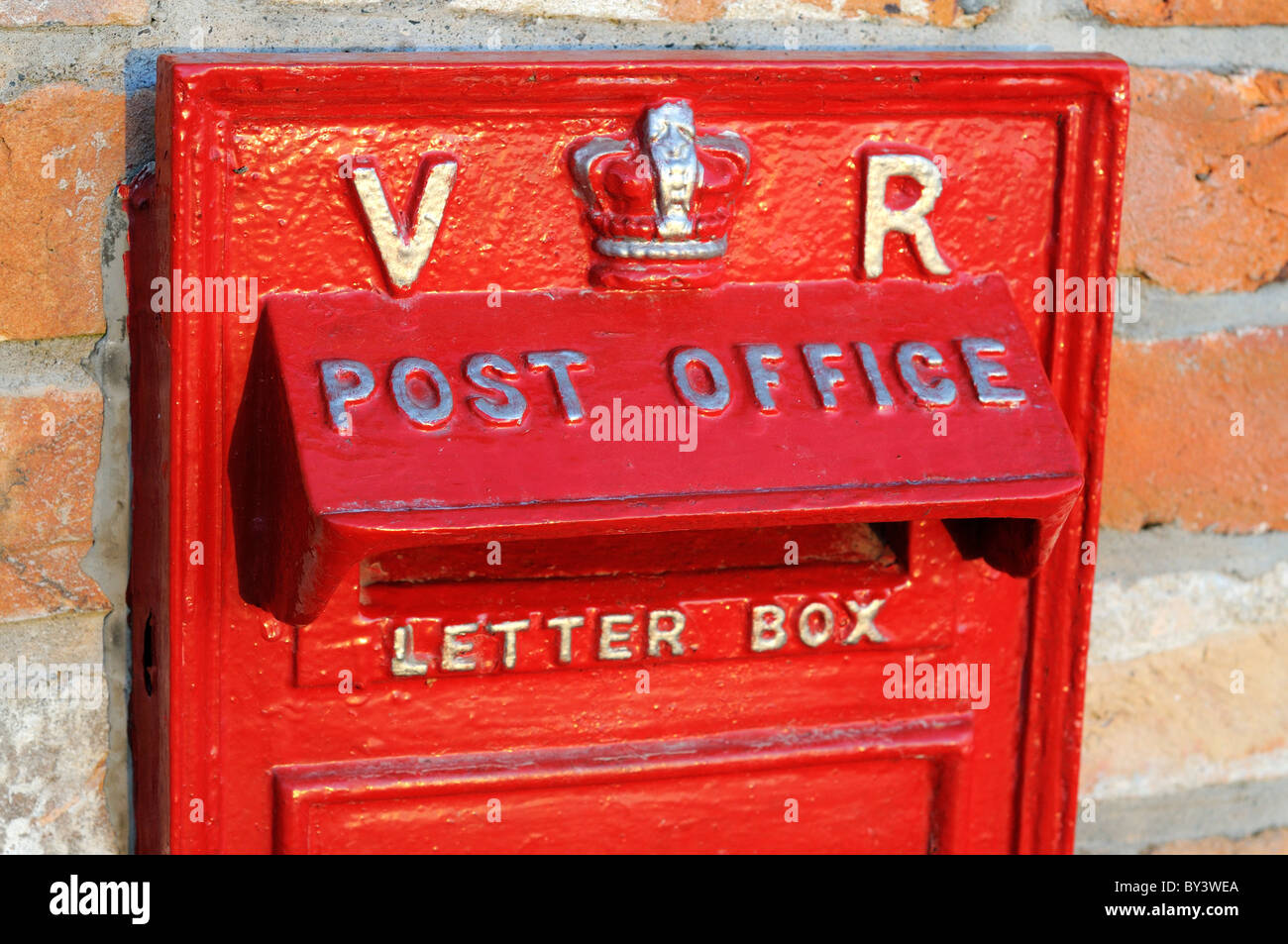 A Victorian Royal Mail Letterbox Stock Photo