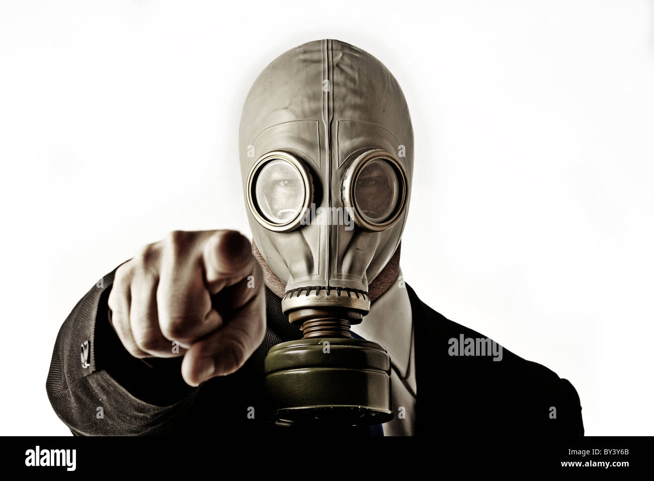 man wearing a gas mask Stock Photo - Alamy