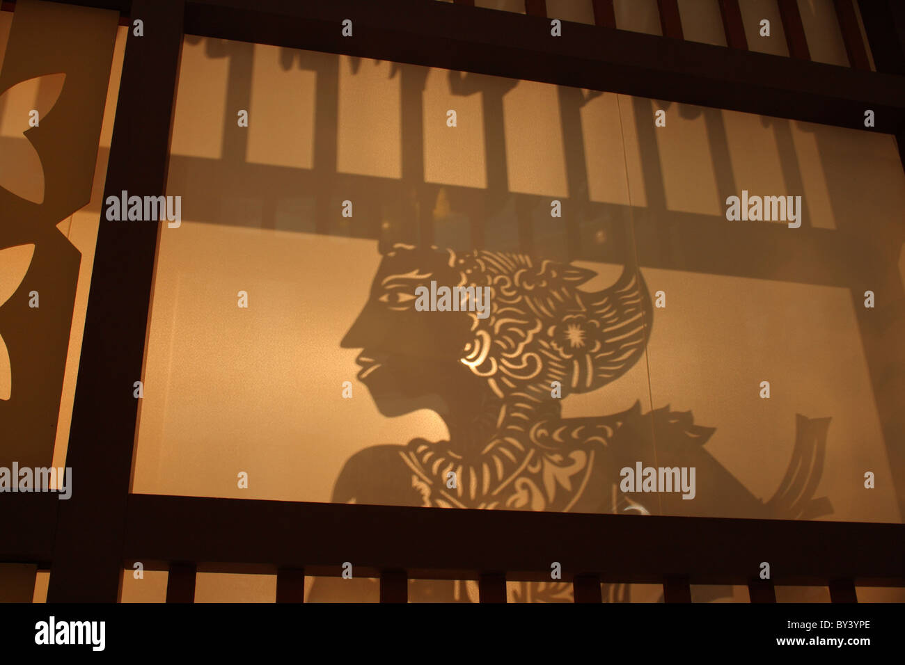 replica of Malay shadow puppet Stock Photo Alamy