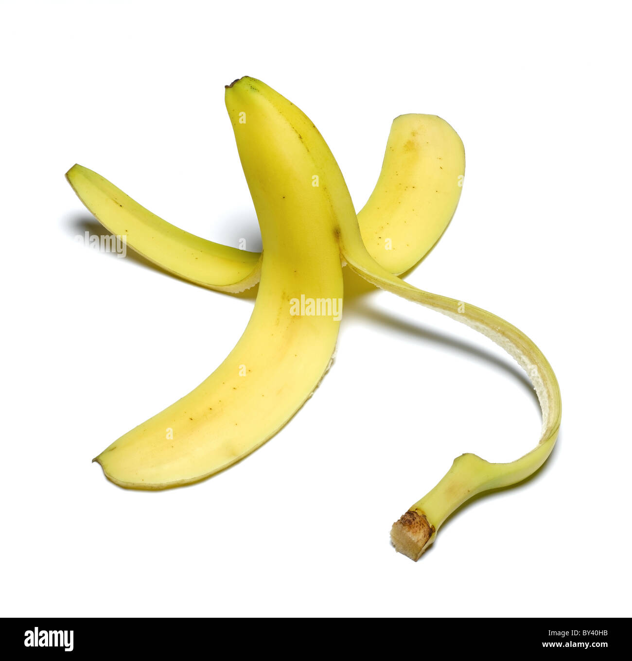 banana skin Stock Photo