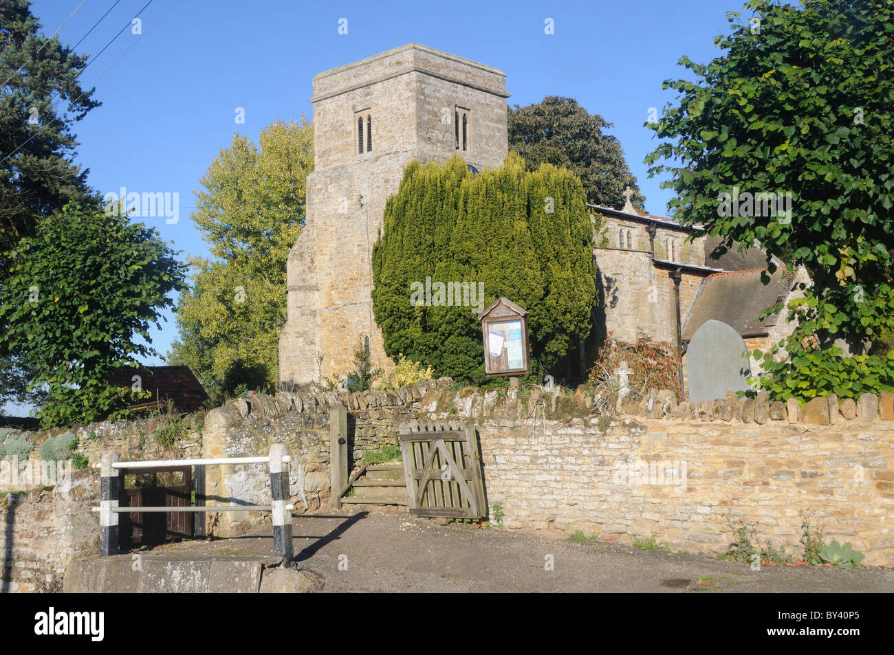 The Church of St. Catherine, in Draughton, Northamptonshire, England Stock Photo