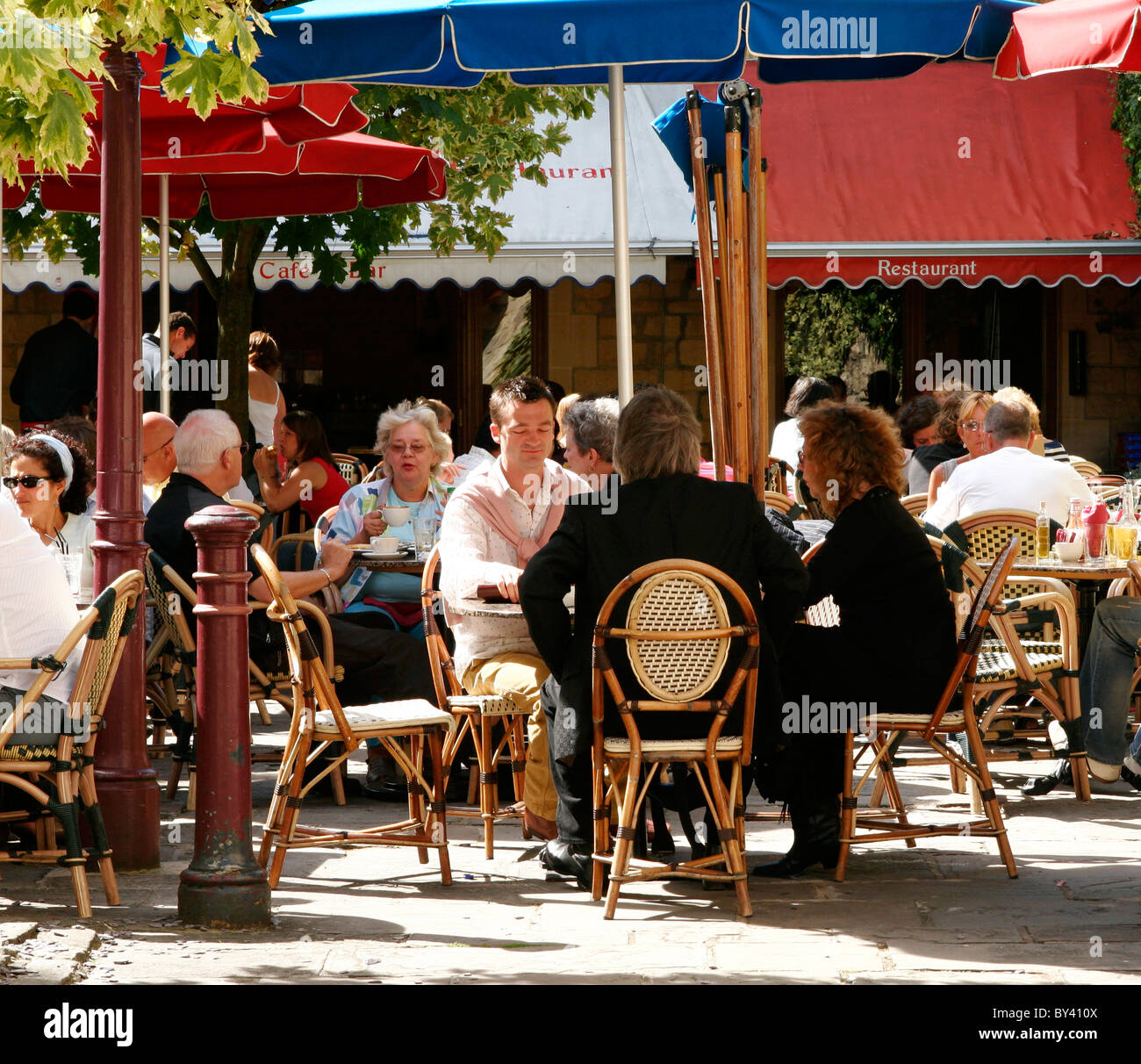 Pavement cafe Stock Photo