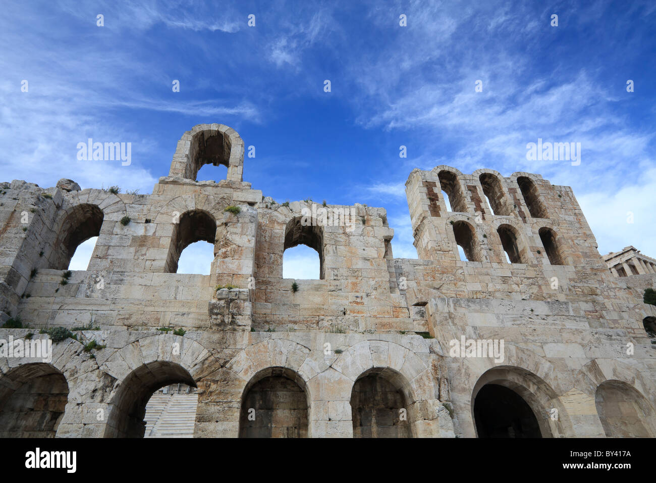 Odeon of Herodes Atticus in Athens, Greece Stock Photo