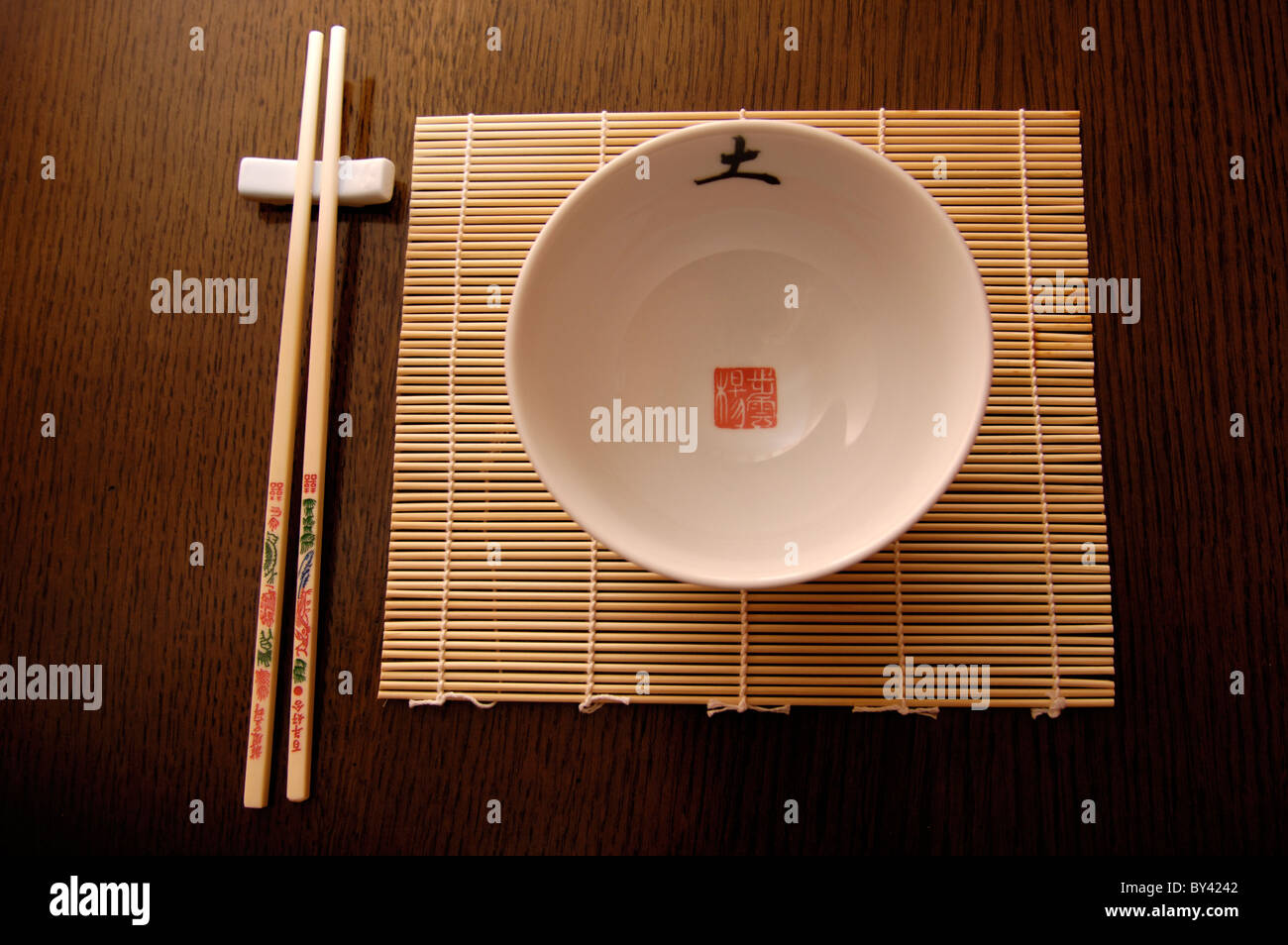 Chinese place setting Stock Photo Alamy
