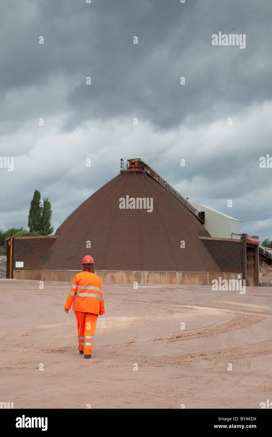 Winsford Rock Salt Mine Cheshire UK rock salt for roads in winter Stock Photo Alamy
