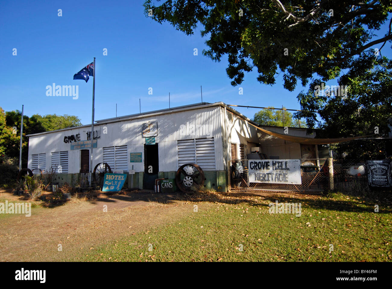 Grove Hill Hotel and Museum. Built in the mining area of Pine Creek NT Australia using recycled