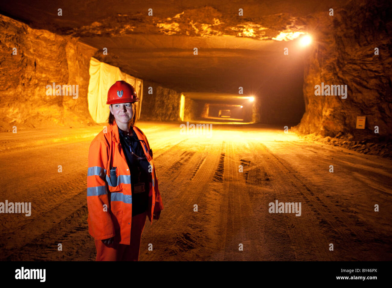 Winsford Rock Salt Mine Cheshire UK rock salt for roads in winter