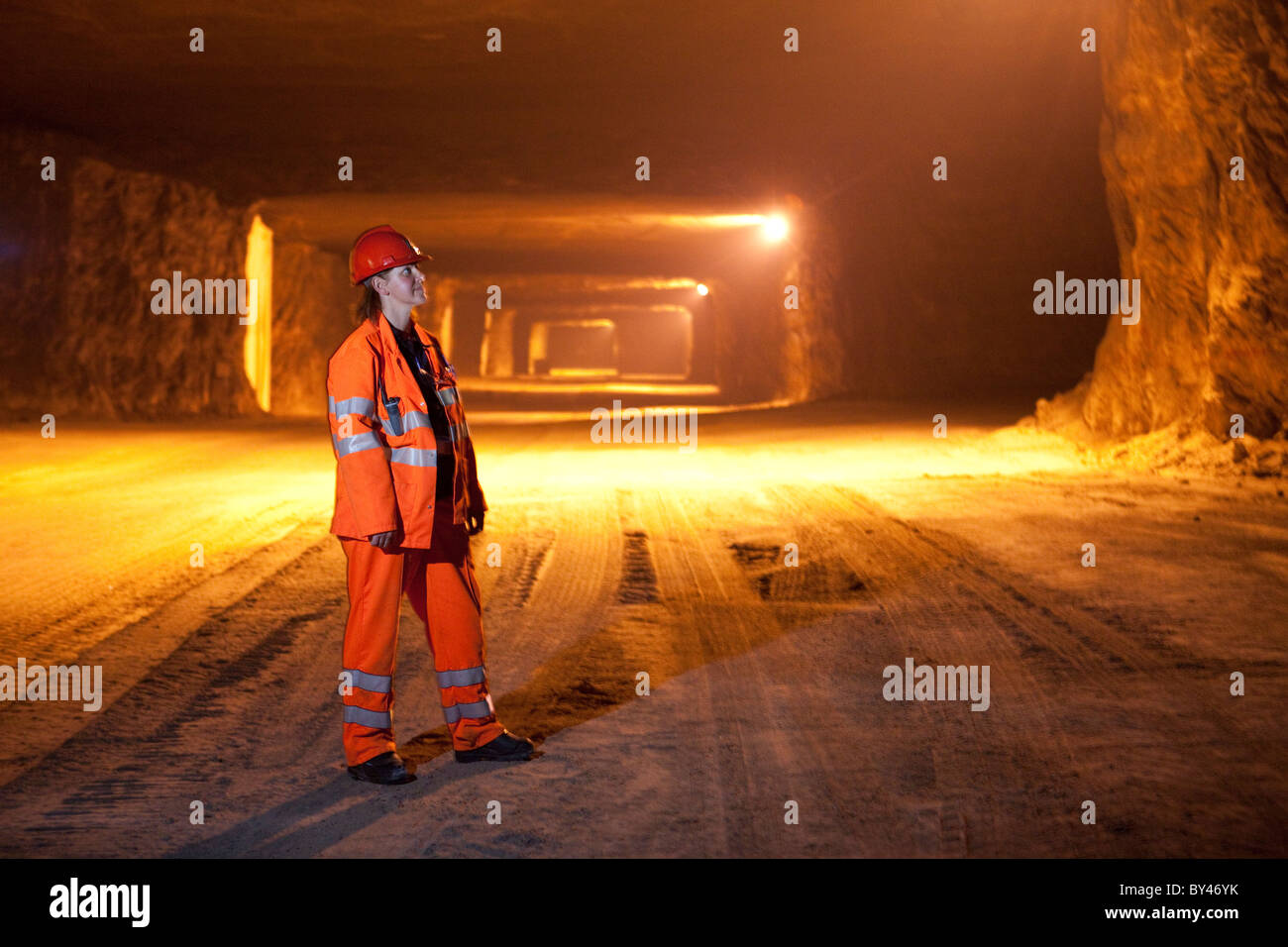 Winsford Rock Salt Mine Cheshire UK rock salt for roads in winter Stock Photo Alamy