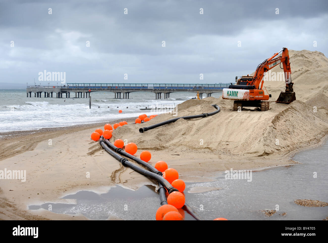 Lifeguards at near Bournemouth where an artificial surf reef