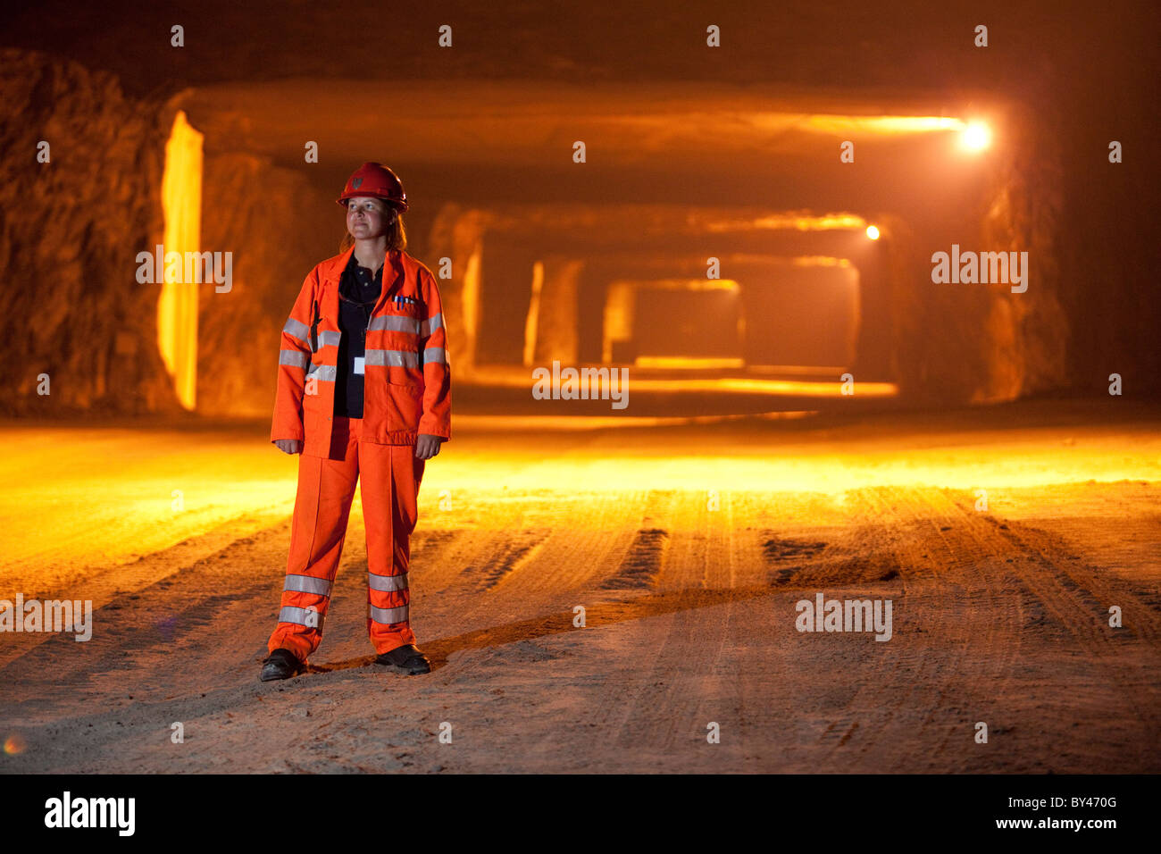 Winsford Rock Salt Mine Cheshire UK rock salt for roads in winter Stock Photo Alamy