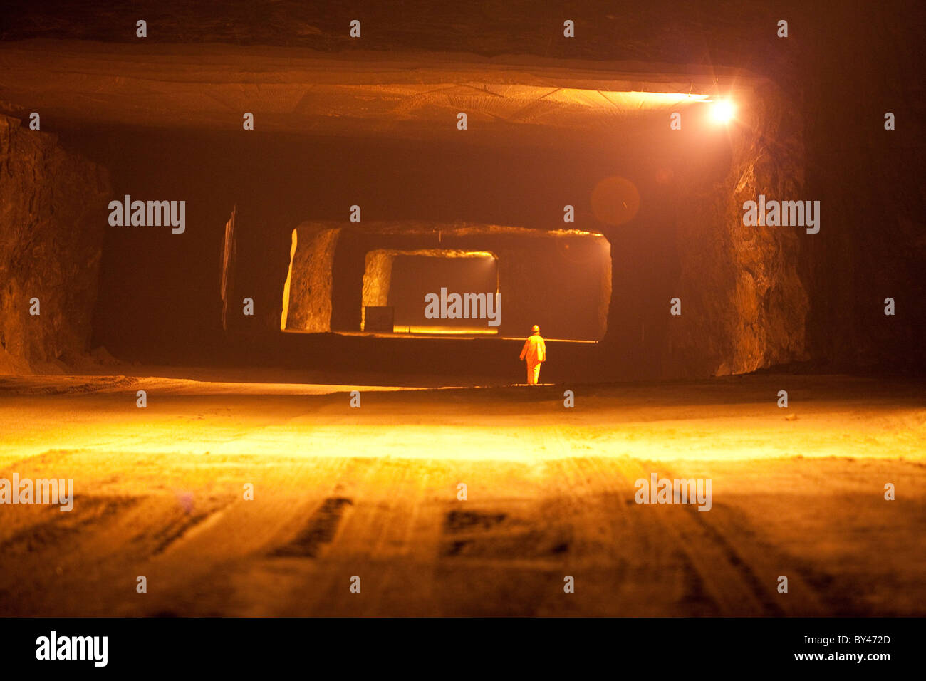 Winsford Rock Salt Mine Cheshire UK rock salt for roads in winter