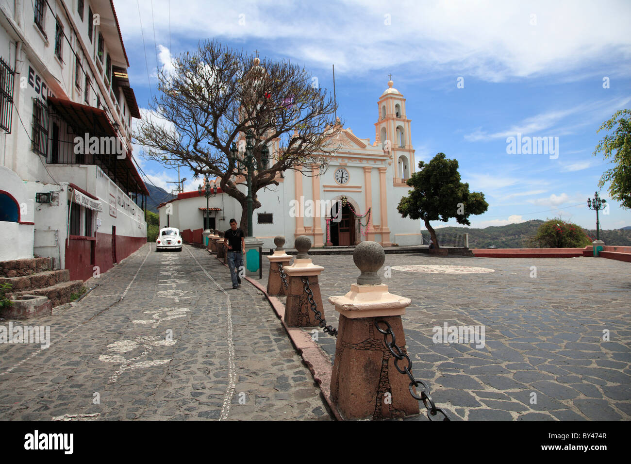Guadalupe Chapel, a major pilgrimage site, Taxco, Guerrero State, Mexico, North America Stock Photo