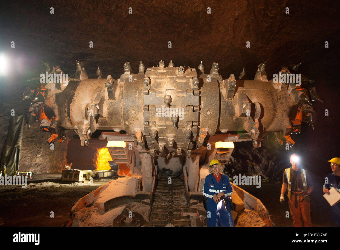 Winsford Rock Salt Mine Cheshire UK rock salt for roads in winter Stock Photo Alamy