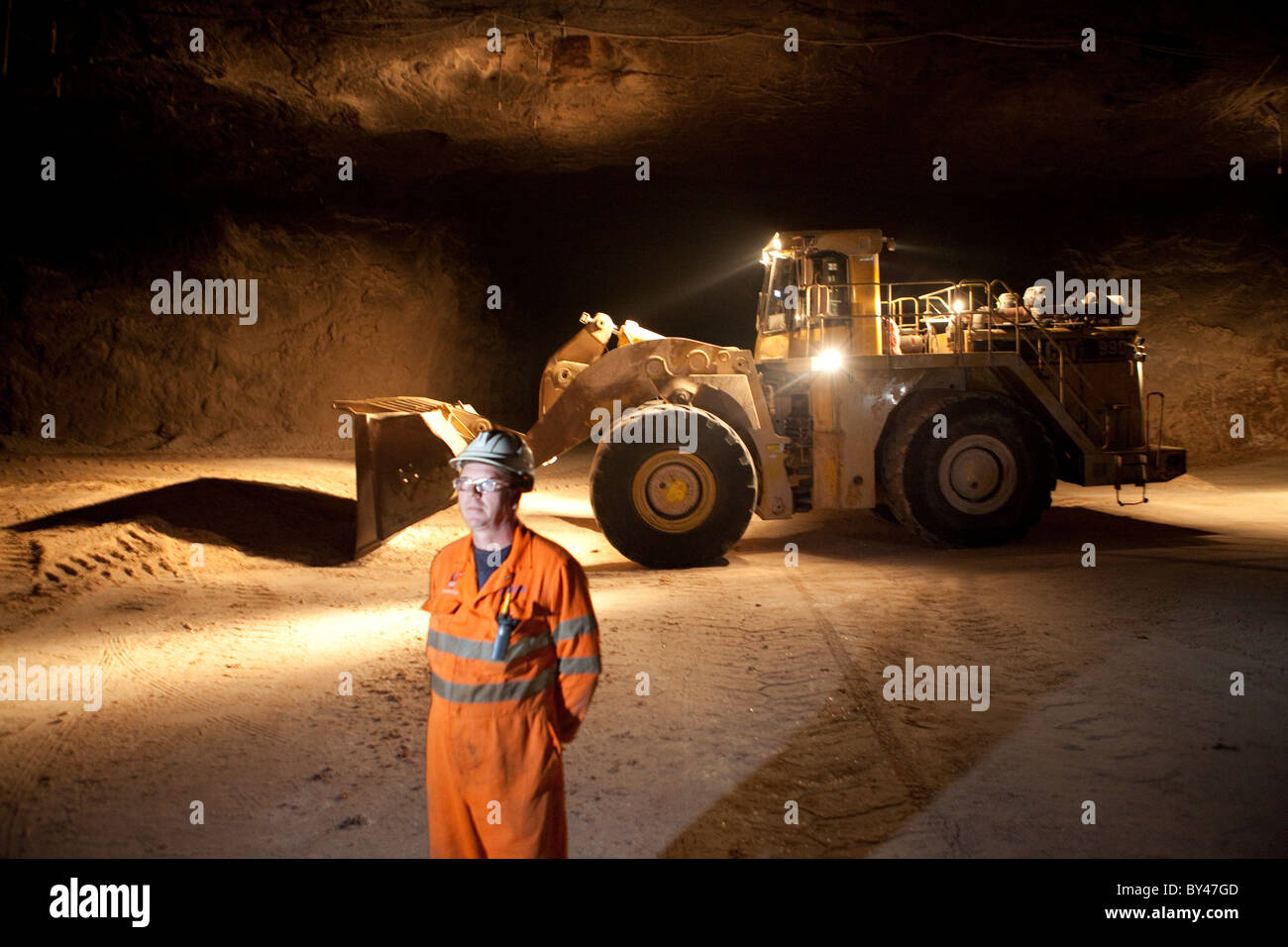 Winsford Rock Salt Mine Cheshire UK rock salt for roads in winter