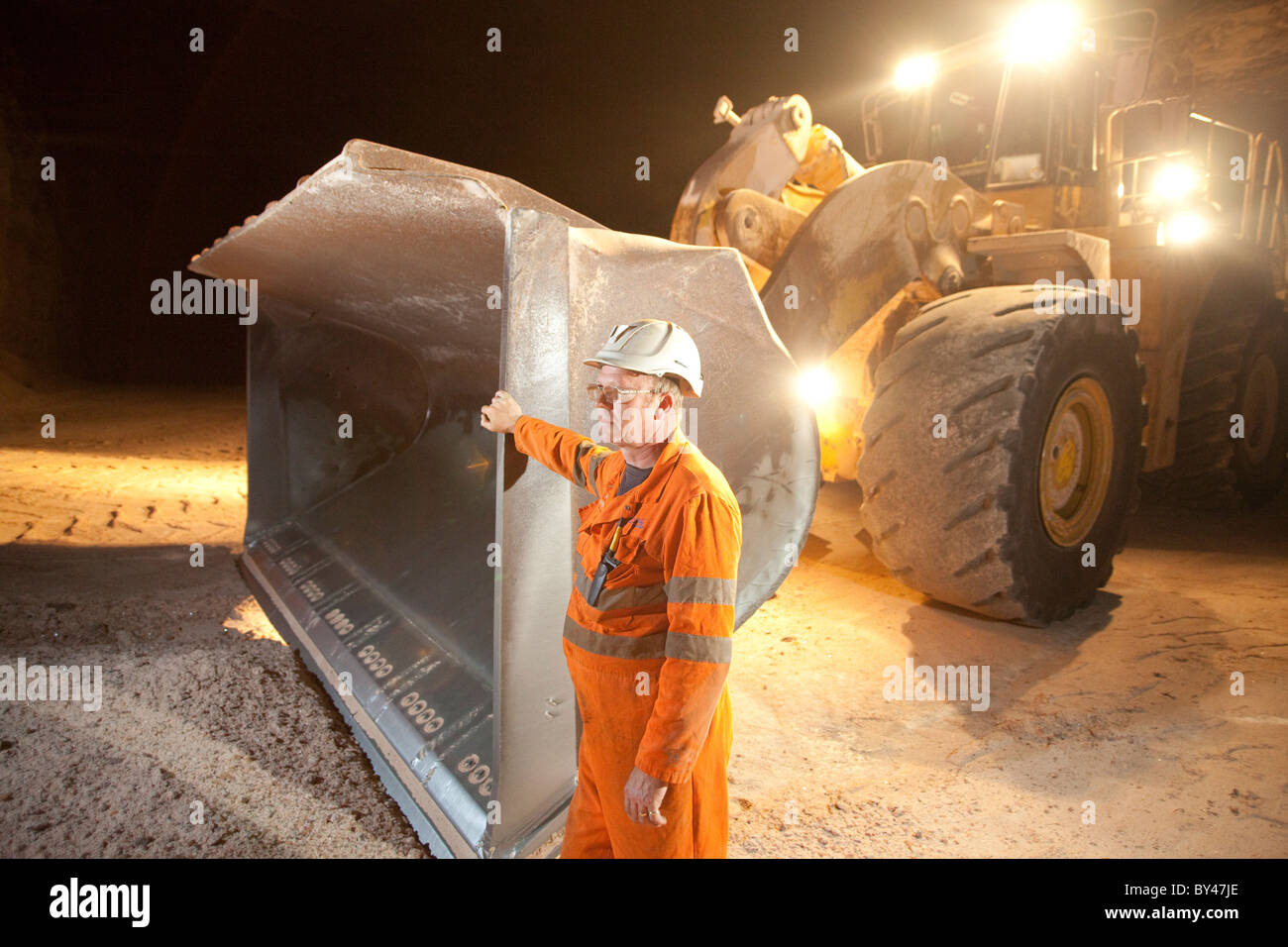 Winsford Rock Salt Mine Cheshire UK rock salt for roads in winter Stock Photo Alamy