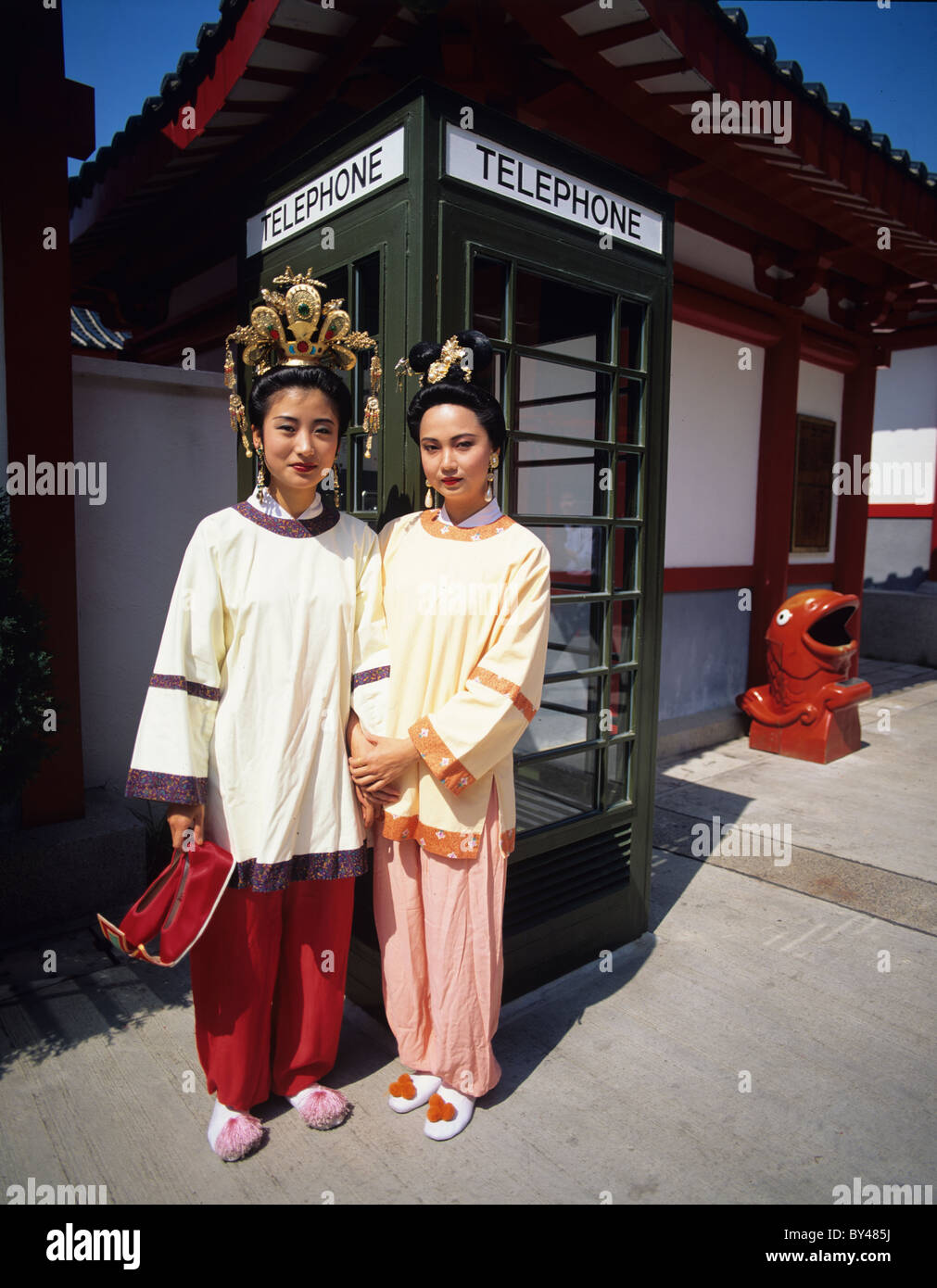 Traditional Costumes, Hong Kong Stock Photo Alamy