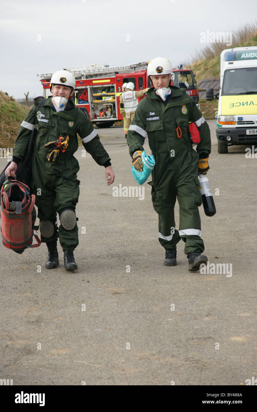 Hazardous Area Response Team at incident Stock Photo Alamy
