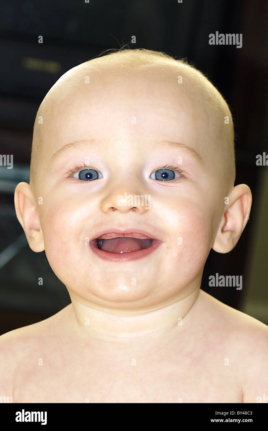 happy baby boy Stock Photo
