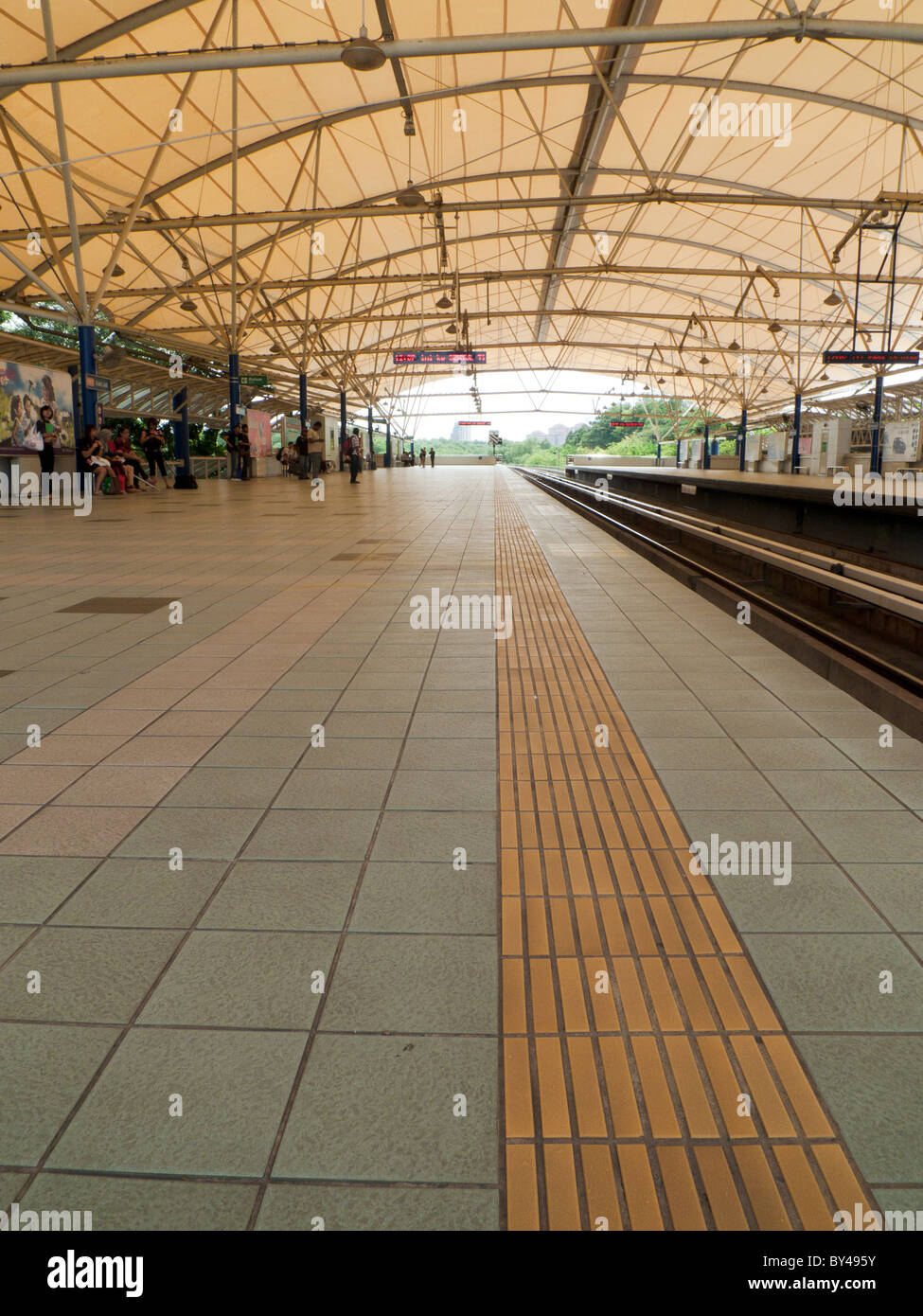 Bukit Jalil LRT station, in Kuala lumpur, Malaysia. Stock Photo