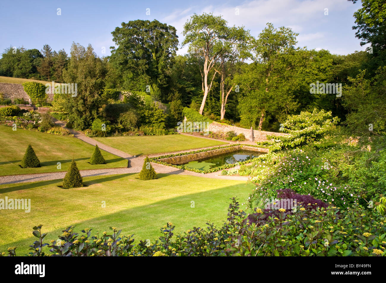 Plas Cadnant Gardens, Near Menai Bridge, Anglesey, North Wales, UK Stock Photo
