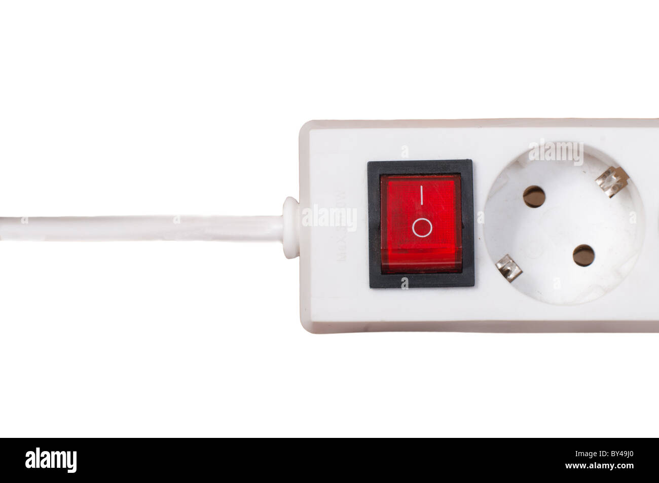 Electric socket and outlet isolated on white Stock Photo Alamy