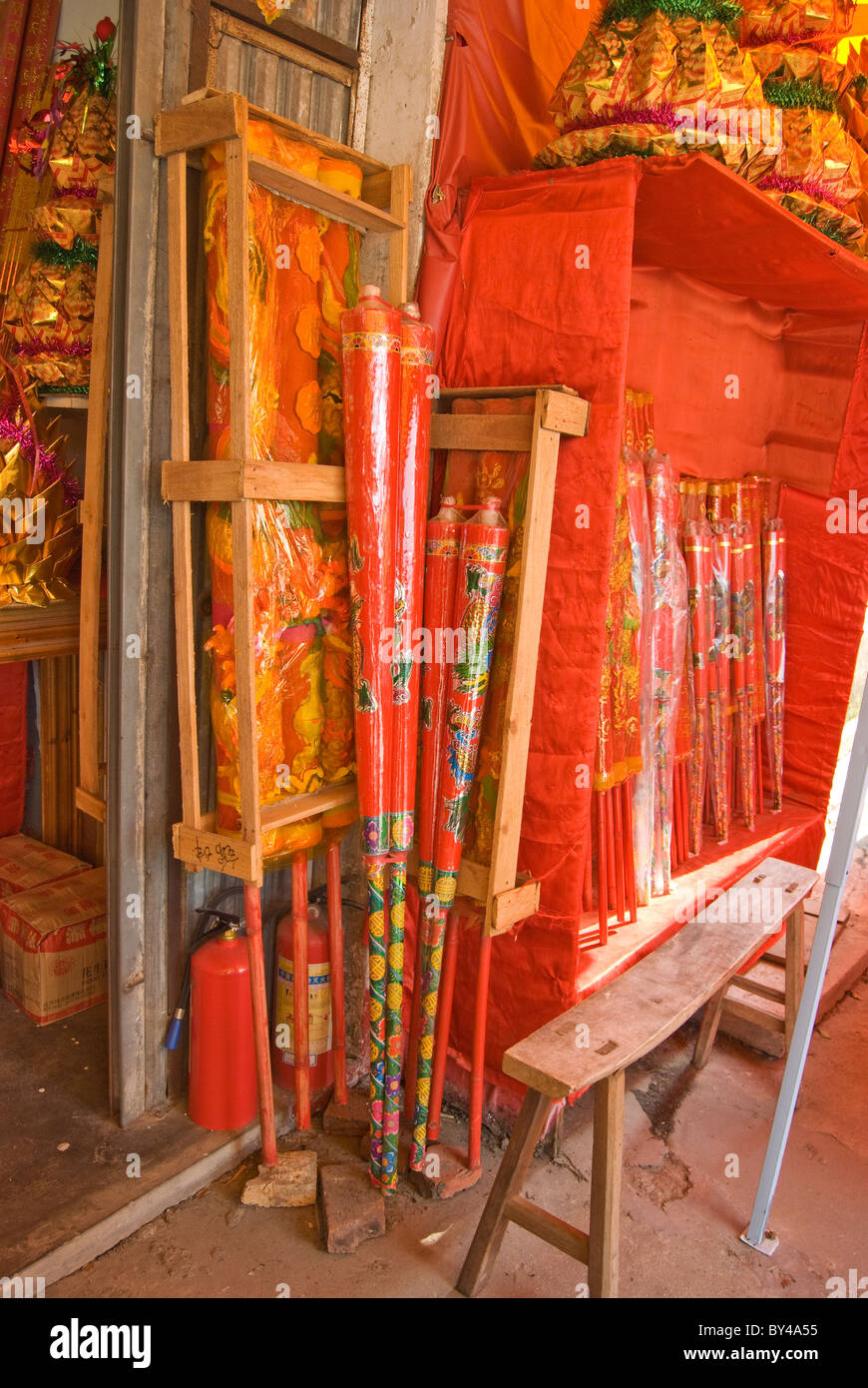 Chinese huge candles ready for sale for worshipers Stock Photo Alamy