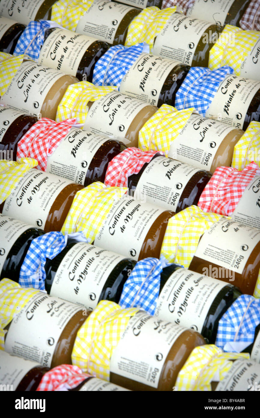 Confectionery in a French food market Stock Photo Alamy