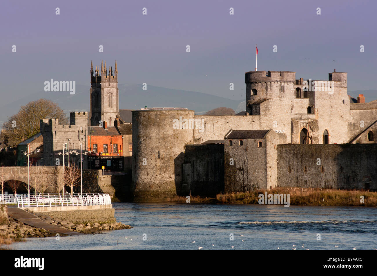 King John's Castle and the River Shannon, Limerick, County Limerick
