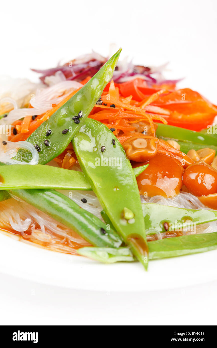 rice noodles with vegetables Stock Photo - Alamy
