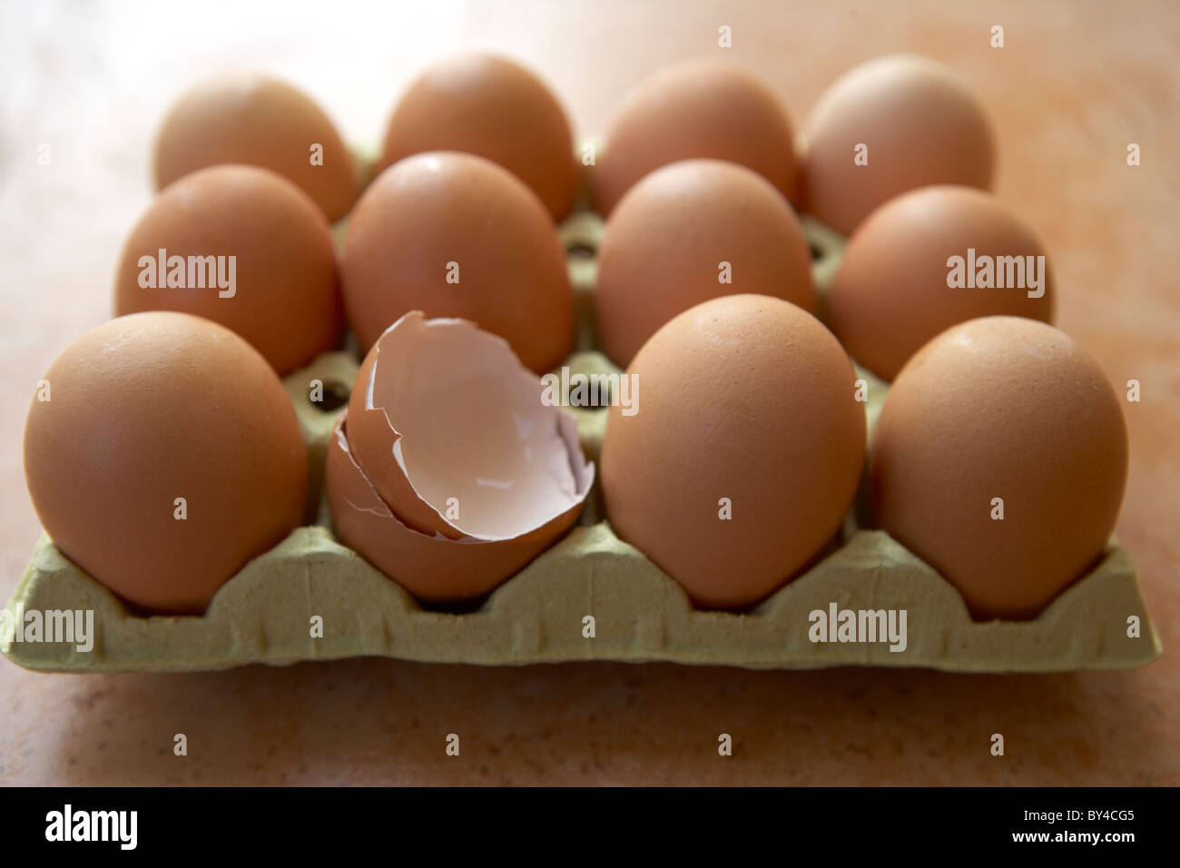 Freerange Eggs Stock Photo