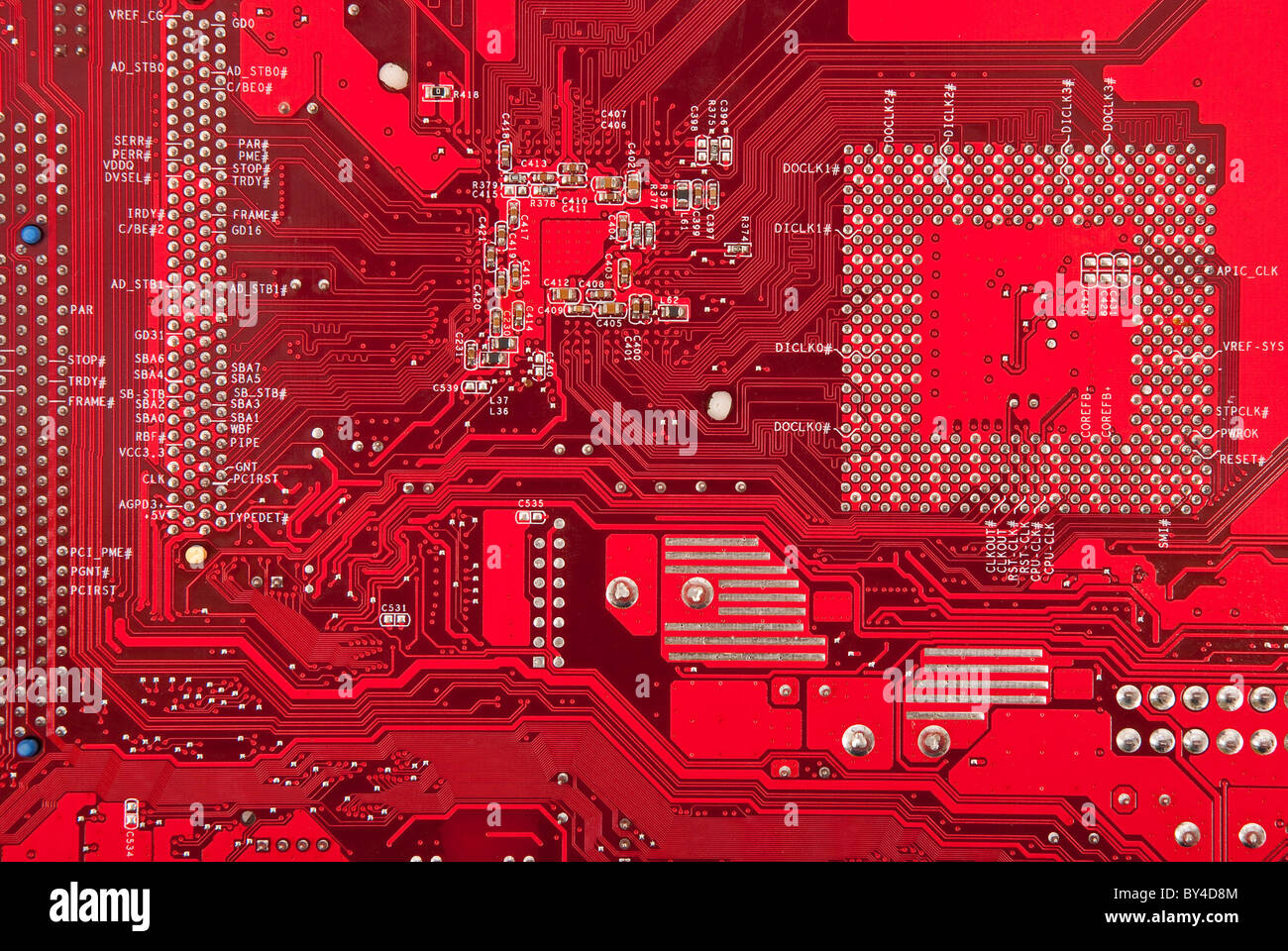 Electronic circuit plate background Stock Photo - Alamy