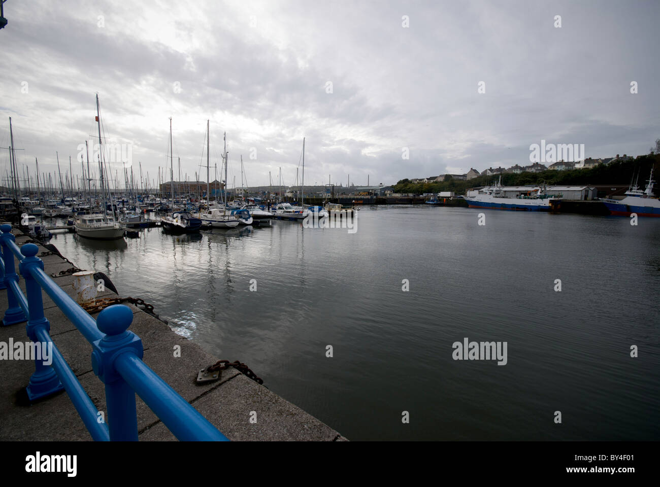 Milford haven marina pembrokeshire wales hires stock photography and