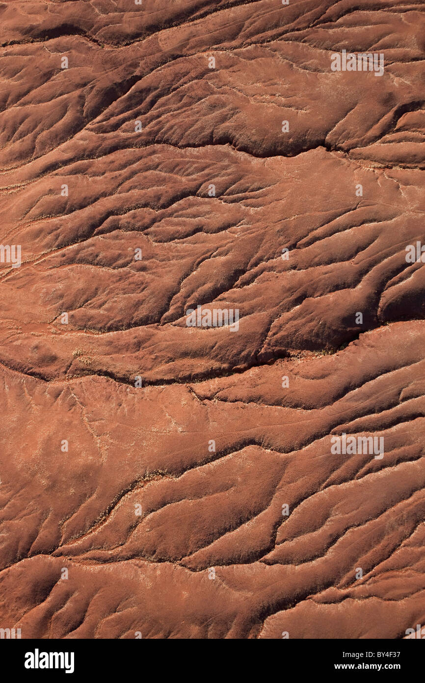 Dried river bed, Namib Desert, Namib Naukluft Nat Pk, Namibia Stock Photo