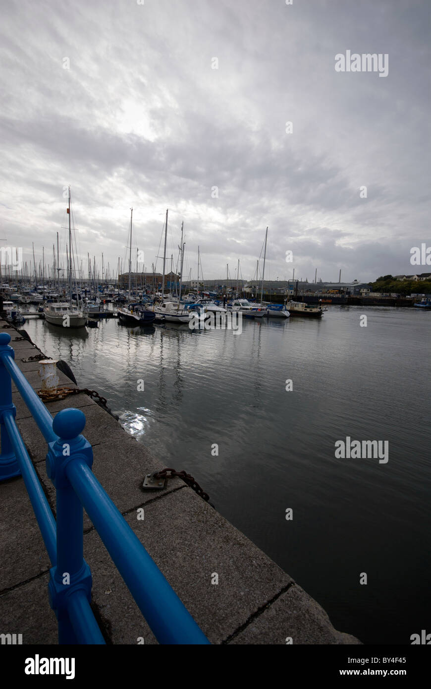 Milford Haven Pembrokeshire Wales UK Harbor Harbour Marina Stock Photo