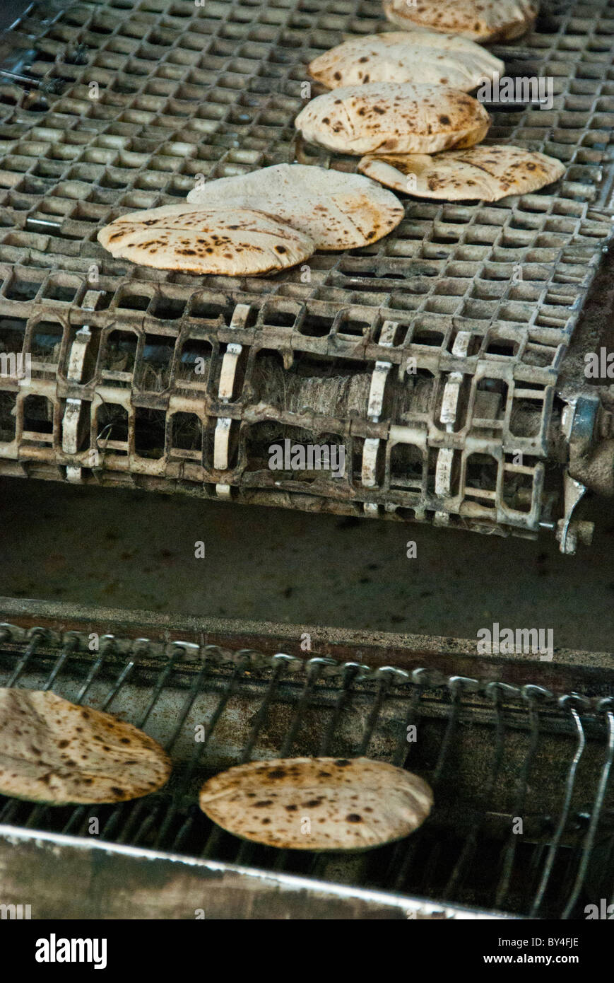 Chapati conveyor Stock Photo