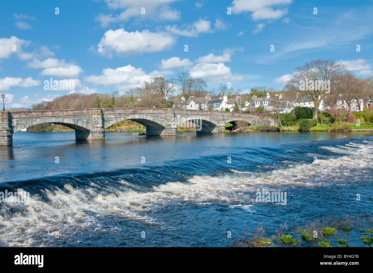 Bridge over the River Cree at Newton Stewart Dumfries & Galloway Scotland Stock Photo Alamy