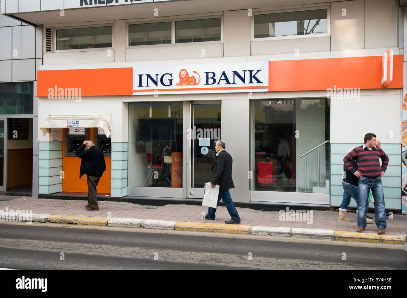 ing bank high street banks banking Internationale Nederlanden Groep dutch branch branches Stock Photo