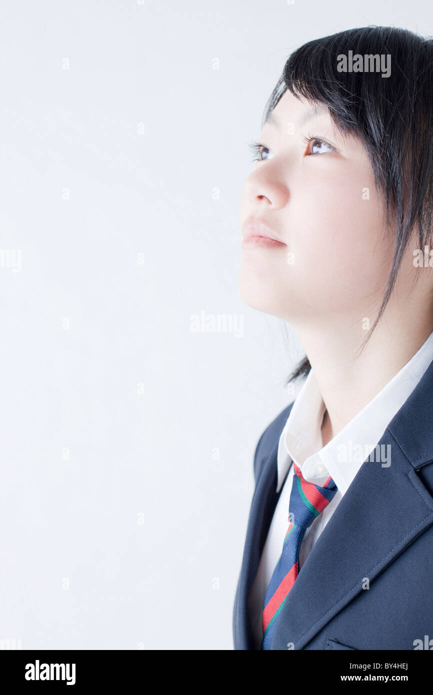 Portrait of Schoolgirl Stock Photo - Alamy