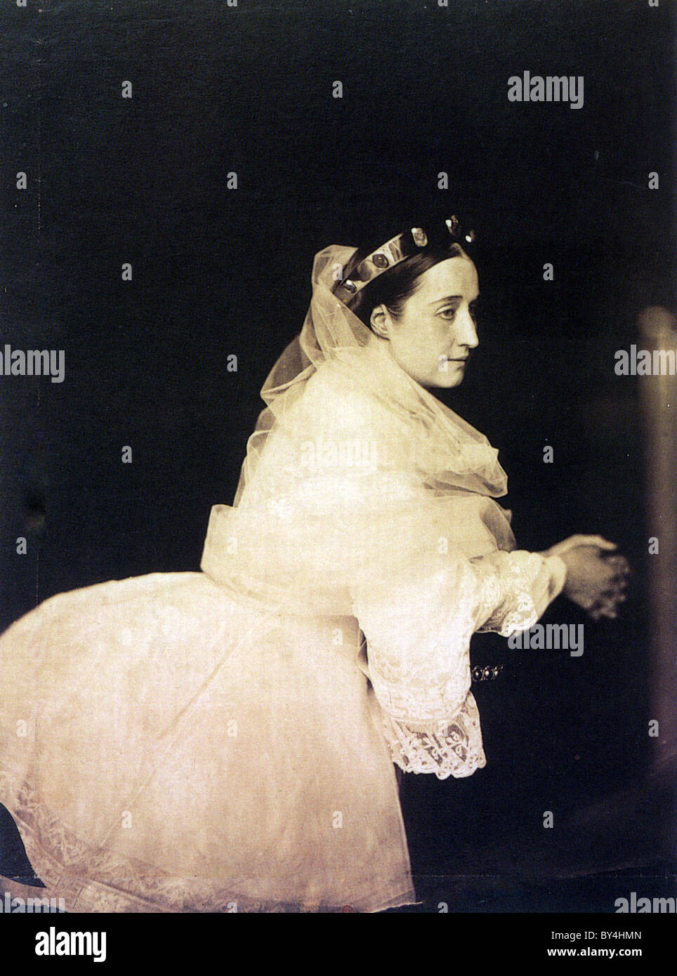 Eugénie de Montijo, Countess of Teba (Empress consort of the French)  (1826-1920). Empress from 1853 to 1870. 1860. Paris, Fondation Napoléon  Stock Photo - Alamy
