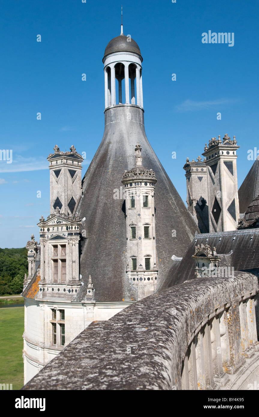 Chambord (41): the château (castle) Stock Photo