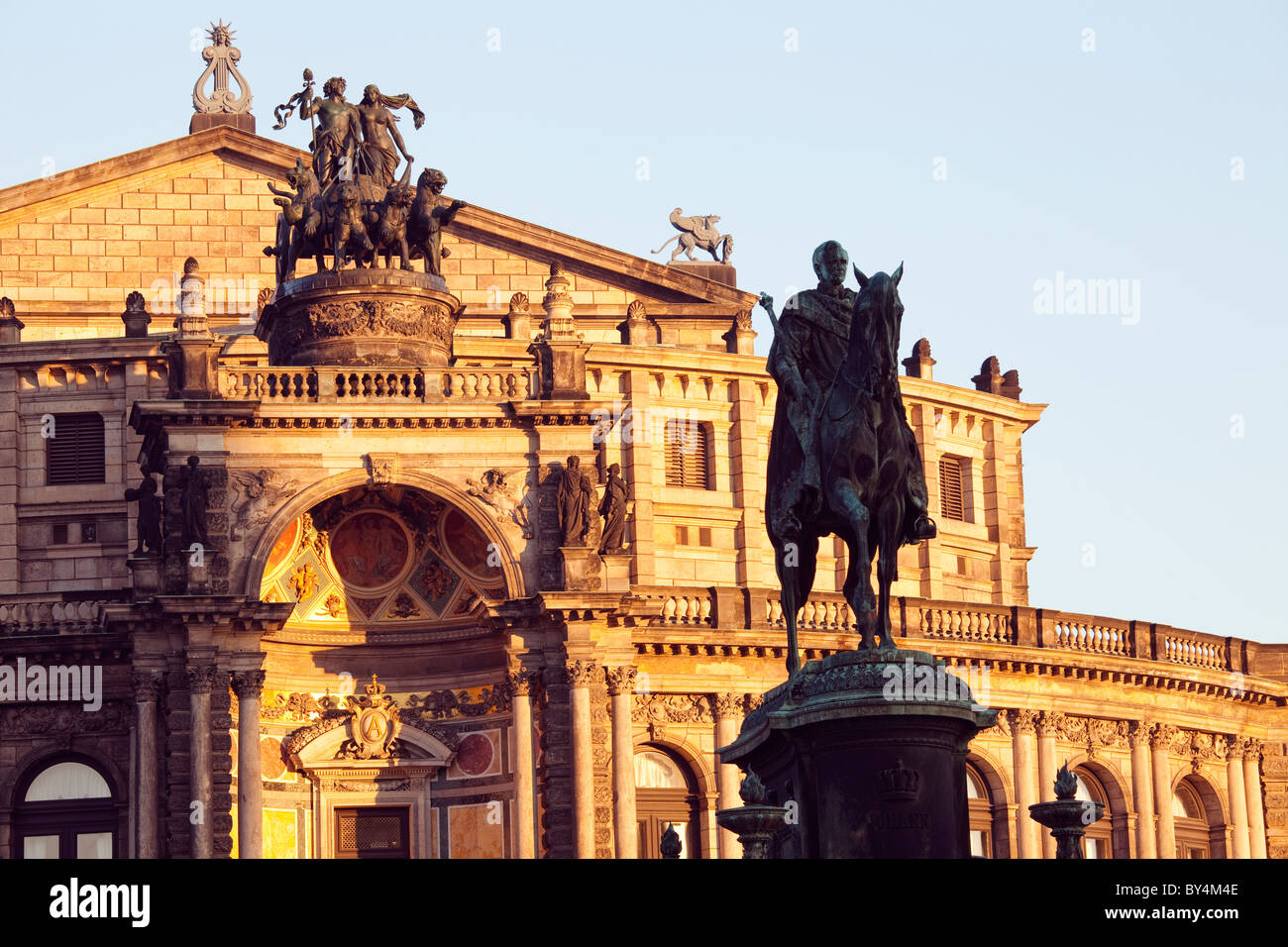 Germany,Saxony,Dresden, Semper Opera Stock Photo