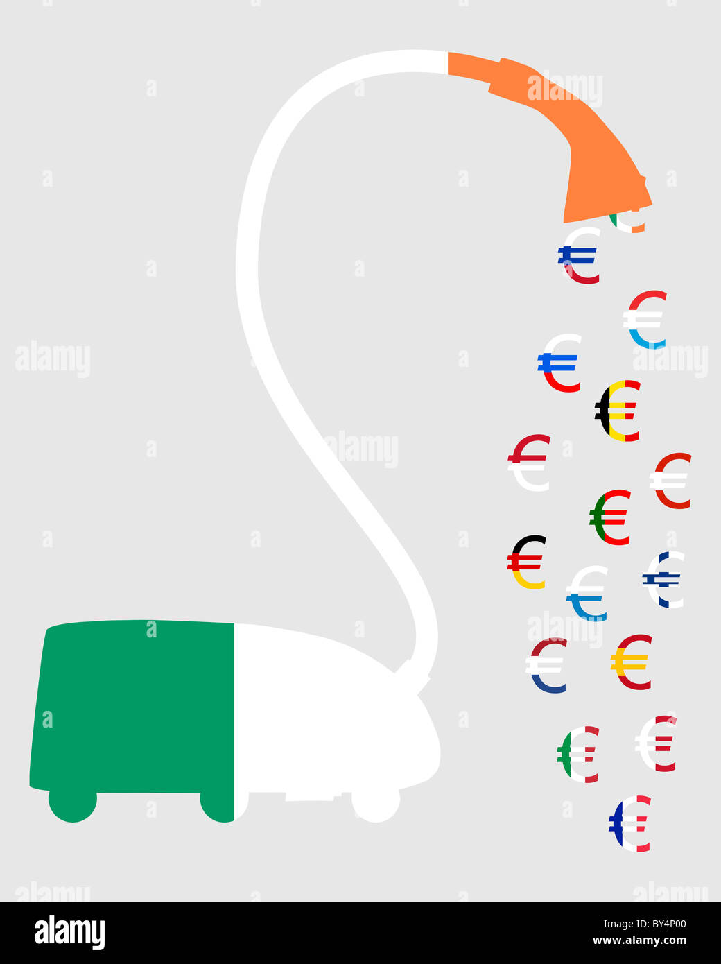 Irish Euro vacuum cleaner Stock Photo Alamy
