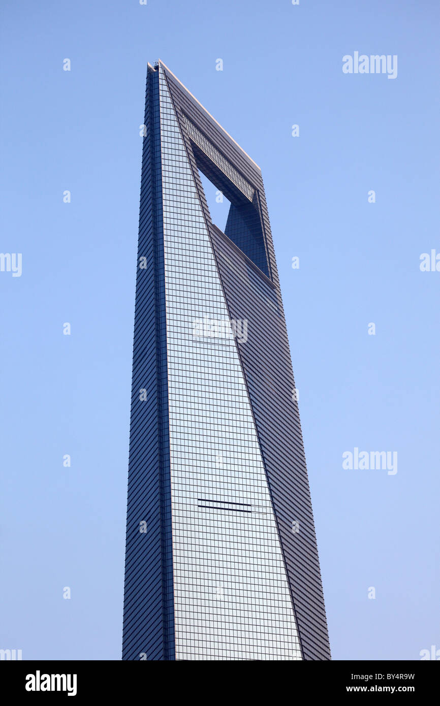 Shanghai World Financial Centre Skyscraper, 492m. Stock Photo