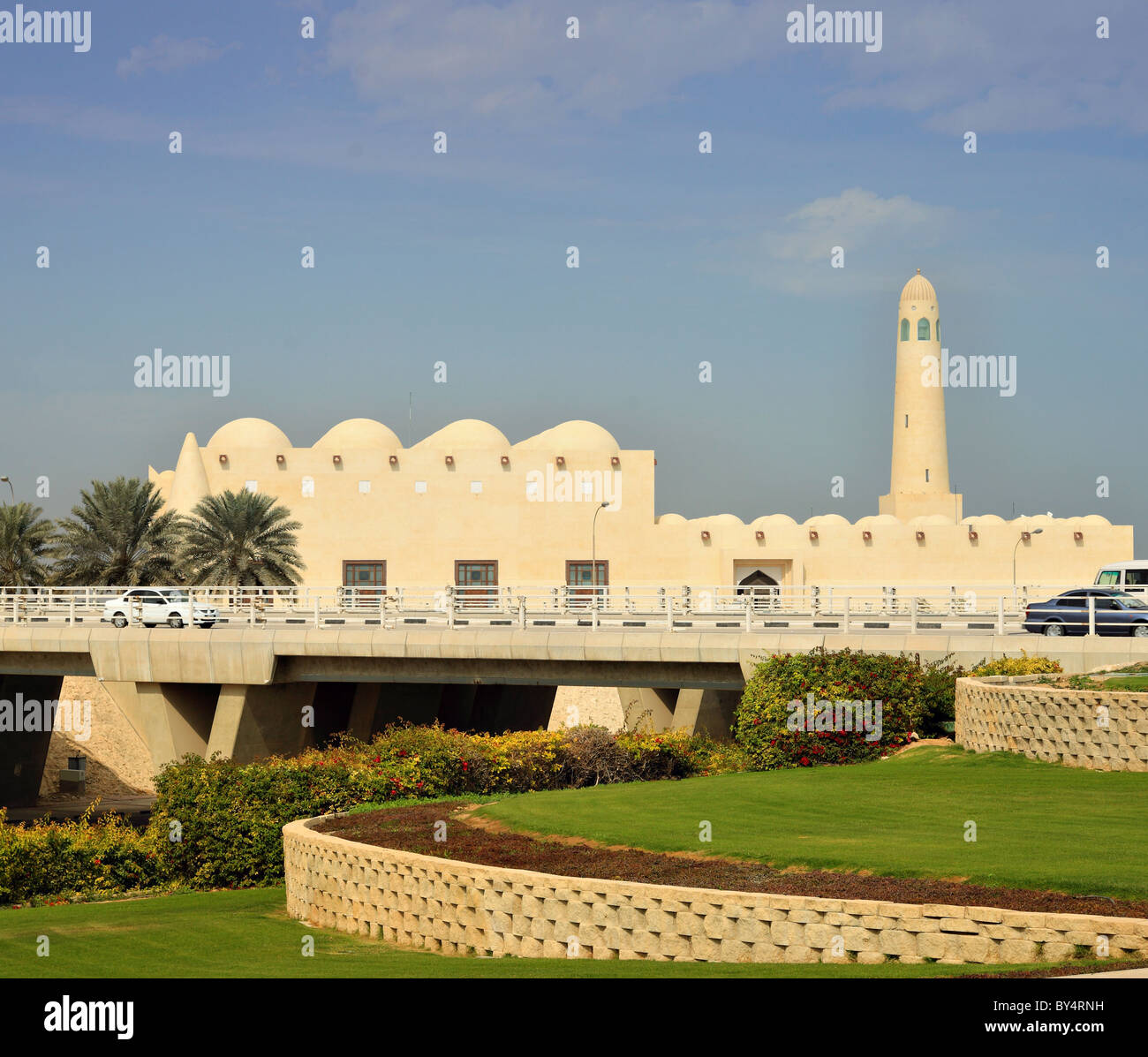 Qatar's newly built State Mosque, in Doha. Stock Photo