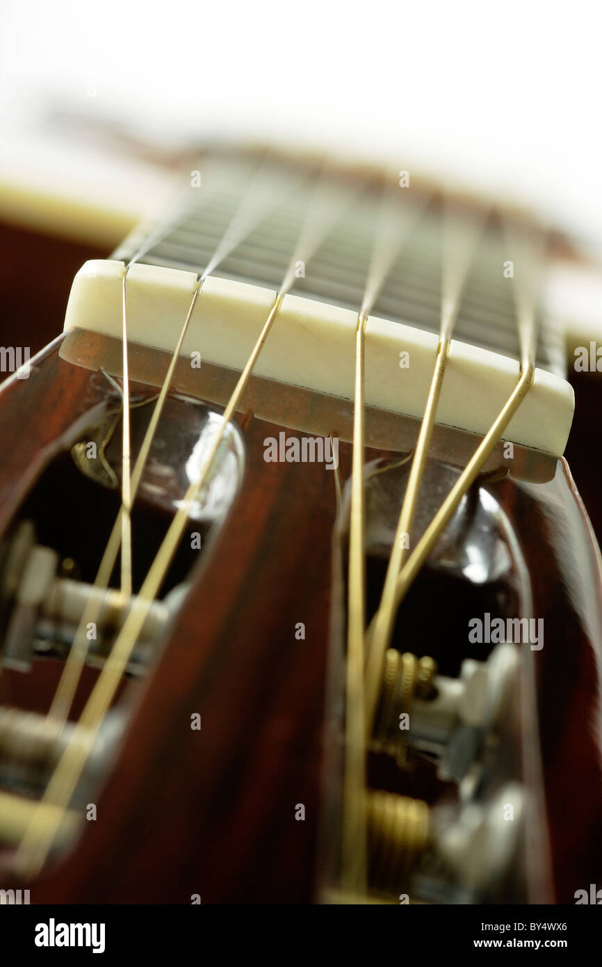 A study of an acoustic guitar Stock Photo Alamy