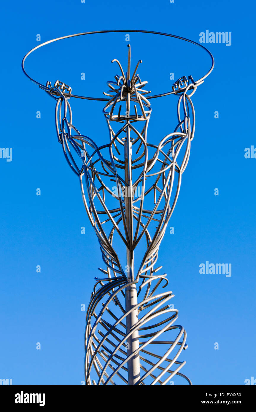 "Beacon of Hope" public sculpture, Laganside, Belfast Stock Photo Alamy