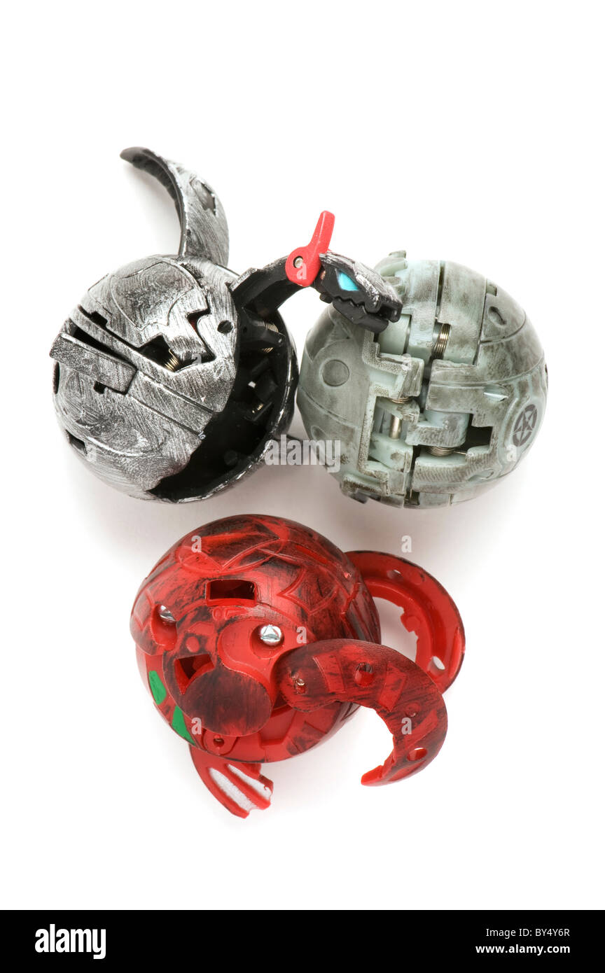 object on white - toy Transformable ball Stock Photo